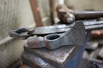 Tomahwak axe head from forging.