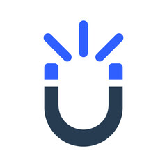 Magnet, magnetism icon