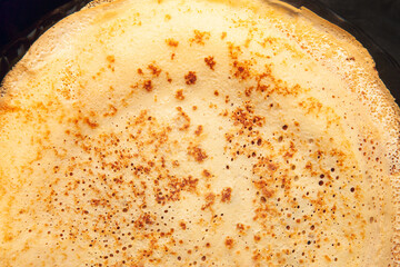 Background of homemade Russian pancakes Bliny on Shrovetide - Maslenitsa