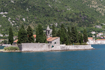 Montenegro Bay of Kotor view from the yacht