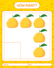 How many counting game with ugli. worksheet for preschool kids, kids activity sheet, printable worksheet