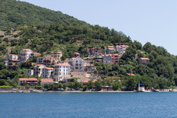 Montenegro Bay of Kotor view from the yacht