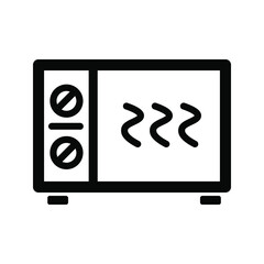 Microwave outline icon. Different electric icons. Different symbol in thin lines. Vector isolated illustration.