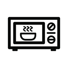 Microwave outline icon. Different electric icons. Different symbol in thin lines. Vector isolated illustration.