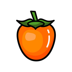persimmon vector icon