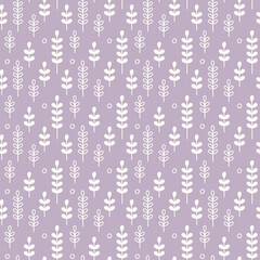 Light leaves on a dark background. Seamless pattern. Suitable for wallpaper, paper, fabric, interior decor  and others