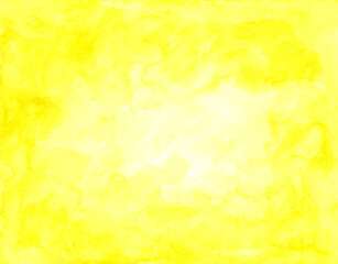 yellow abstract watercolor background with space