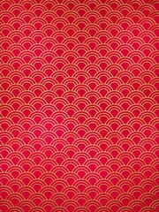 Chinese traditional oriental ornament background, red golden clouds pattern seamless, 3d rendering, 3d rendering.