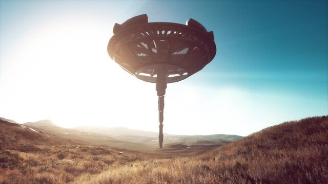 unidentified flying object at the Earth