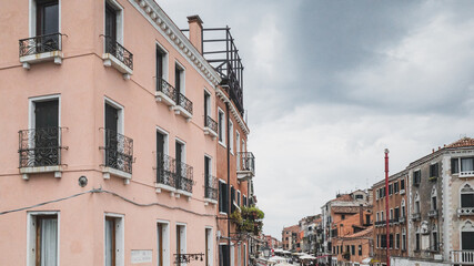 Fototapeta na wymiar Venetian houses in Venice, Italy