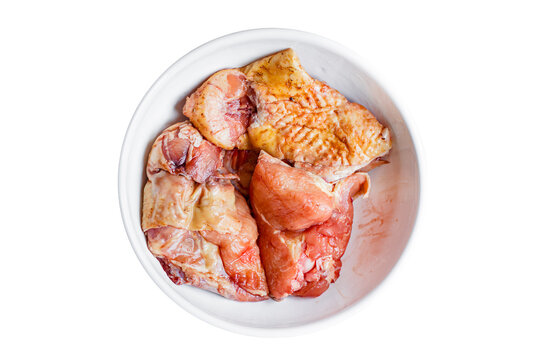 chicken pieces raw rooster or goose fresh farm meat duck on the table for healthy meal snack outdoor top view copy space for text food background image rustic keto or paleo diet