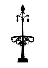 Silhouette of an architectural element