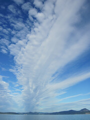Cloudy sky in Puget Sound