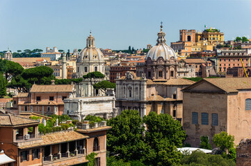 Blick vom Palatin über Rom