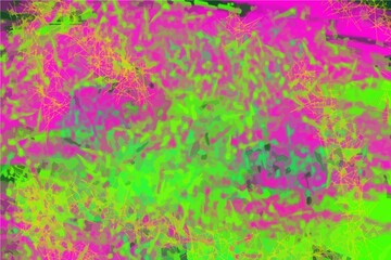 Painted Abstract Vibrant paint pattern backdrop. Chaotic brushstrokes painting. Images good use for background, wallpaper, invitation, art of box