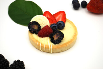 Pastry with berries
