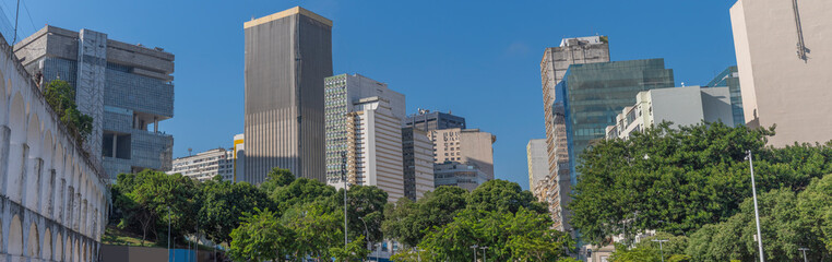 Obraz na płótnie Canvas houses in the center of Rio de Janeiro.