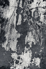 Cracked and peeling paint old wall background.