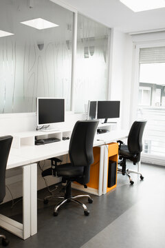 Workspace of a small professional company team