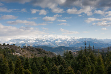 Vista de Sierra Nevada, Granada, España.