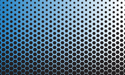 Abstract Hexagon Black Background Hexagon Texture Effect Free Vector