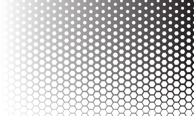 Abstract Hexagon Black Background Hexagon Texture Effect Free Vector