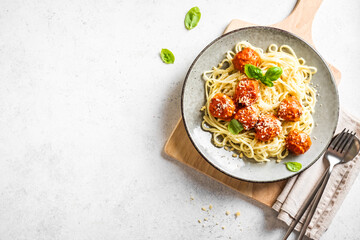 Meatball Spaghetti Pasta