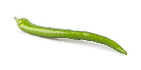 Small peppers isolated on a white background. View from another angle in the portfolio.