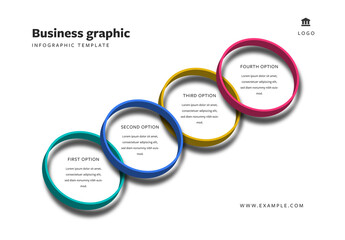 Infographic Circles with Perspective View