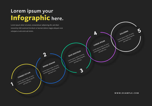 Five Options Infographic Layout