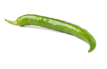 Small peppers isolated on a white background. View from another angle in the portfolio.