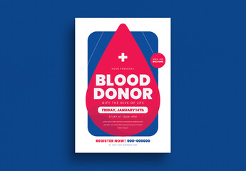Blood Donor Event Flyer Layout