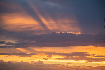 Fototapeta premium Winter sunset in Marina del Rey, CA with bright colors