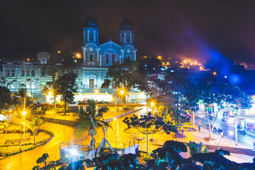 Yarumal, Antioquia, Colombia. June 6, 2018. The minor basilica of Our Lady of Mercy is a Colombian...