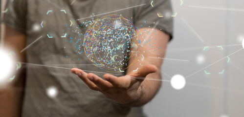 Ui of Cloud Computing Technology Internet Storage Network Concept