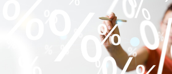 concept sale digital in hand