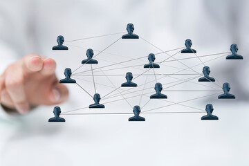 organization chart team concept networking