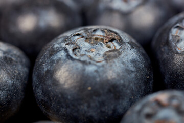 macro photography blueberry very close