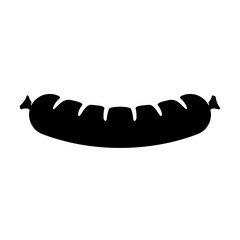 Sausage icon. Frankfurt eating sausage symbol, logo. Simple style vector illustration