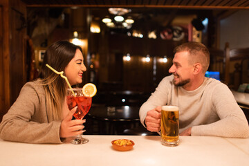 Image of a couple on valentine in a coffee shop