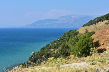 Beautiful lake Egirdir of Turkey is situated in the Isparta province. Amazing turquoise water of Egirdir Lake