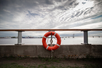 life buoy on the pier
