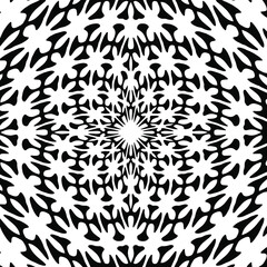 Geometric vector pattern with triangular elements. abstract ornament for wallpapers and backgrounds. Black and white colors. 
