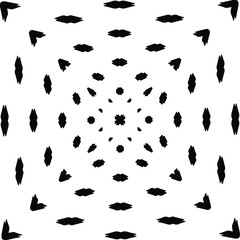 Fototapeta na wymiar Geometric vector pattern with triangular elements. abstract ornament for wallpapers and backgrounds. Black and white colors. 