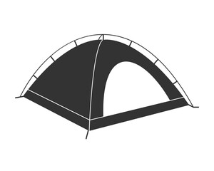 Camping tent icon vector illustration