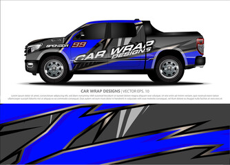 vehicle graphic kit vector. Modern abstract background for car wrap branding and automobile sticker decals livery
