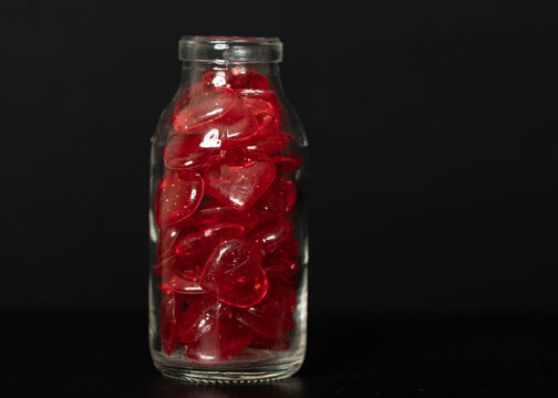 Red Hearts In A Jar