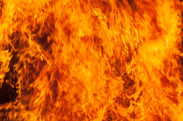 Fire flames on background. Blaze fire flame texture for background