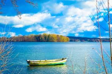 Boot am See, großer Plöner See