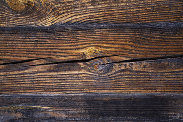 Old textured wood planks with knots and scratches